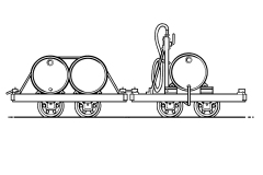 WA052 Fuel Bowser and Tank Wagon Dwg